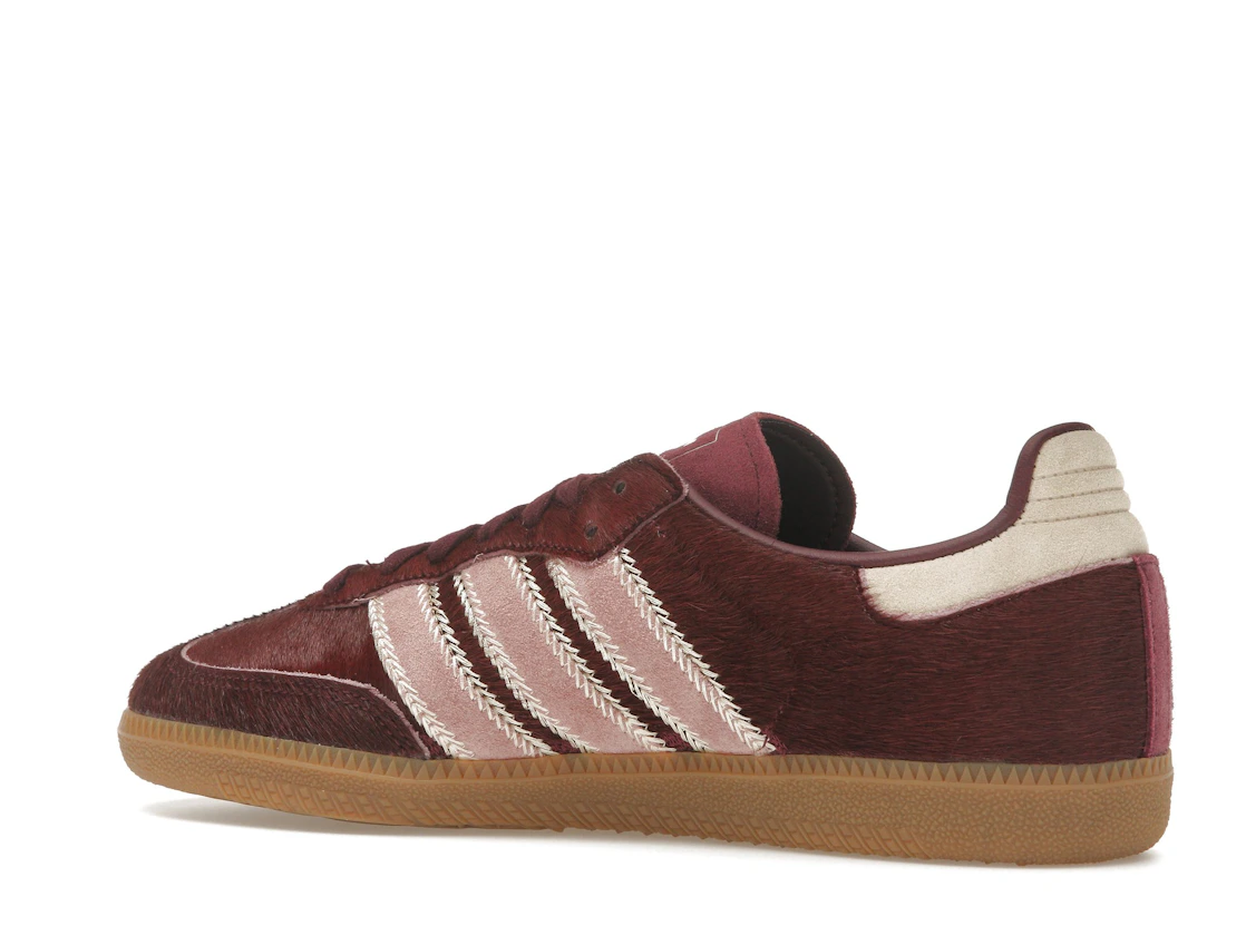 adidas Samba OG Maroon Sand Strata Pony (Women's)