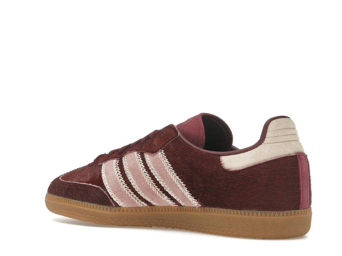 adidas Samba OG Maroon Sand Strata Pony (Women's)