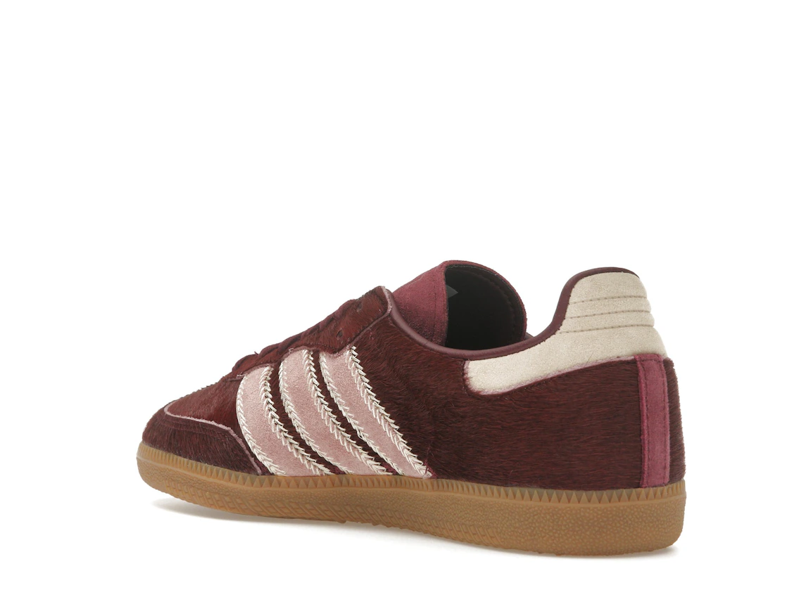 adidas Samba OG Maroon Sand Strata Pony (Women's)