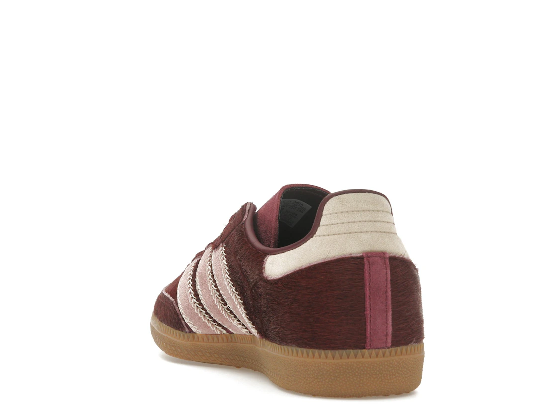 adidas Samba OG Maroon Sand Strata Pony (Women's)