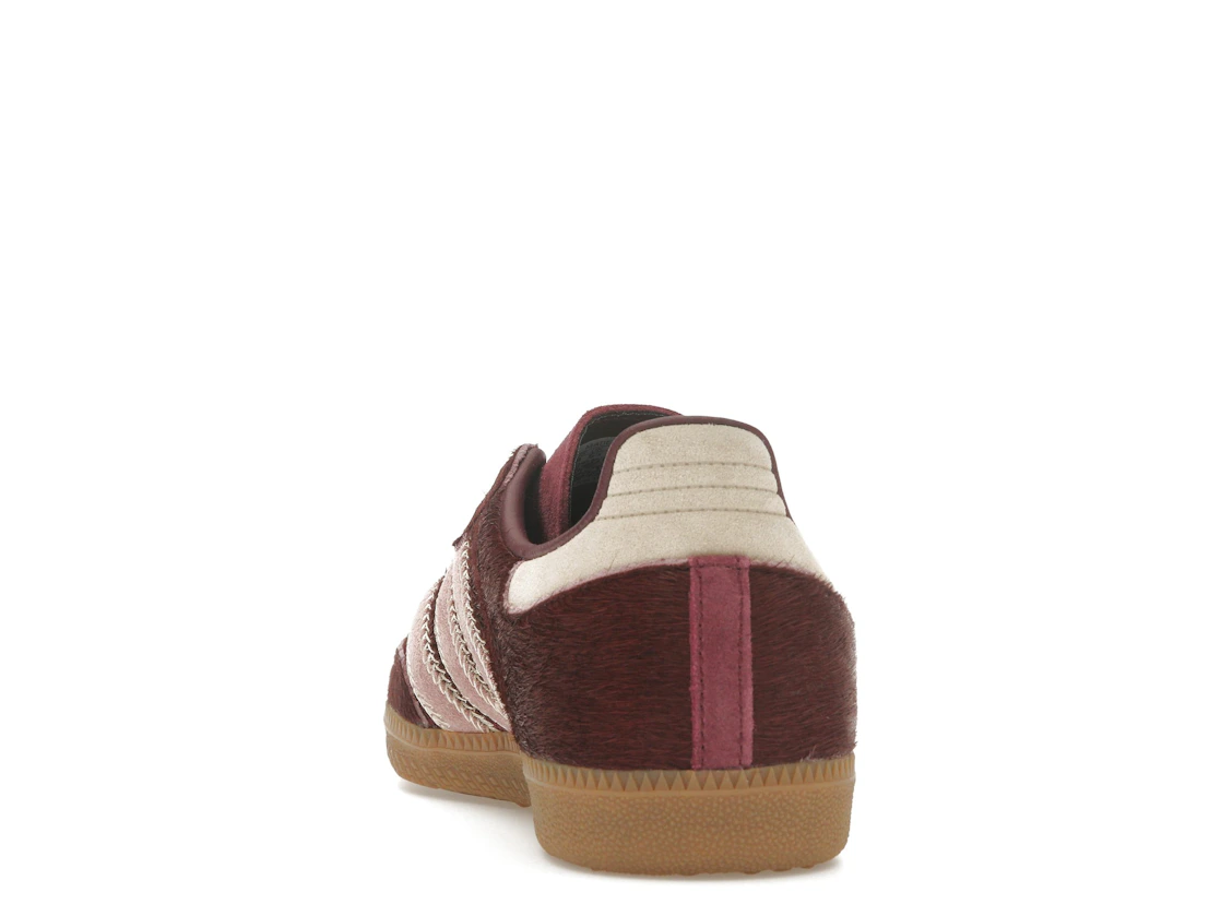 adidas Samba OG Maroon Sand Strata Pony (Women's)