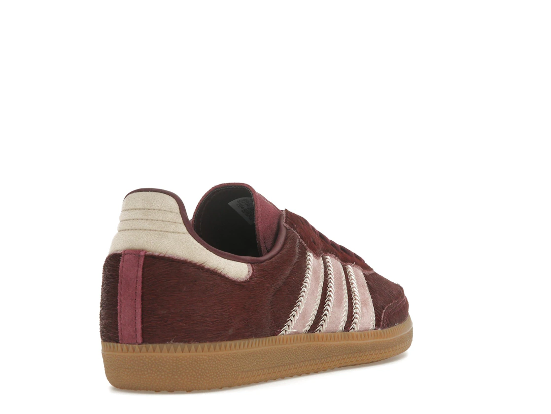 adidas Samba OG Maroon Sand Strata Pony (Women's)