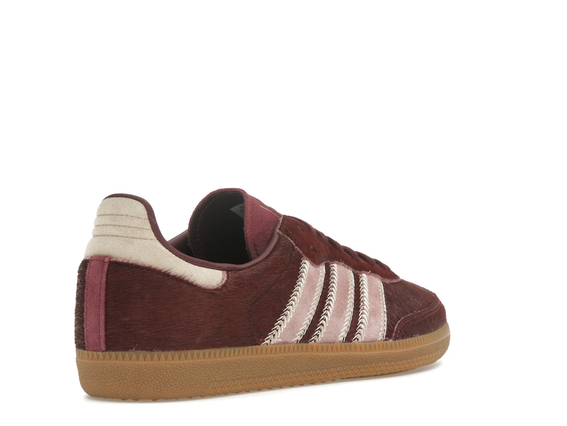 adidas Samba OG Maroon Sand Strata Pony (Women's)