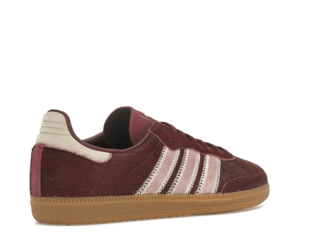 adidas Samba OG Maroon Sand Strata Pony (Women's)