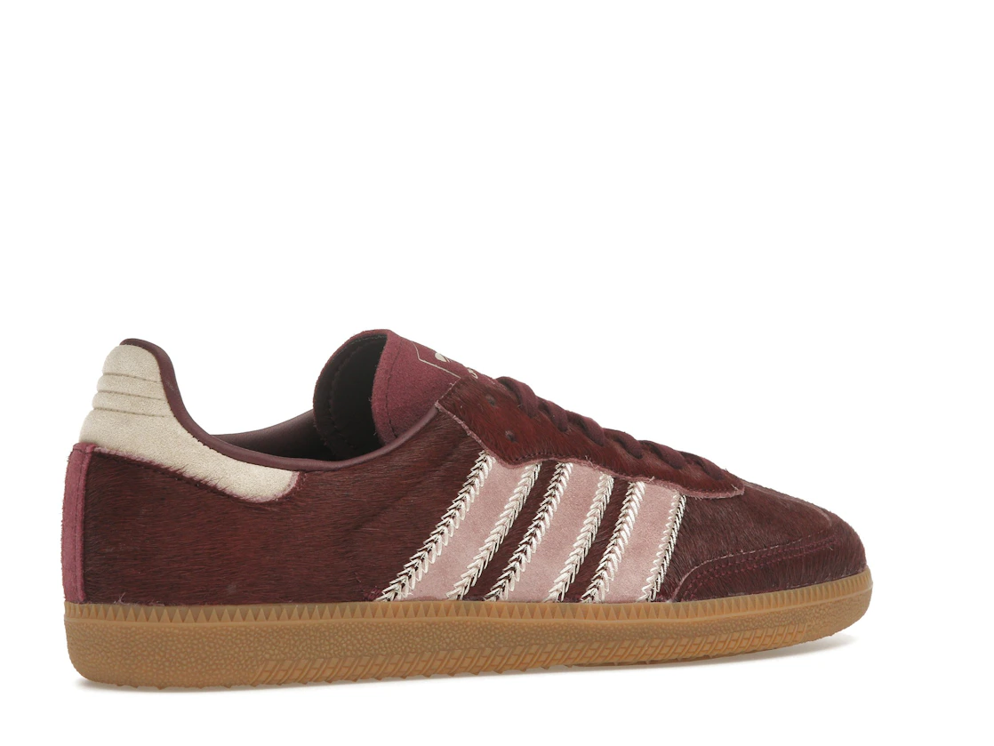 adidas Samba OG Maroon Sand Strata Pony (Women's)