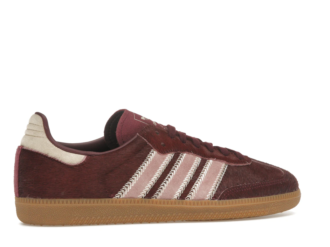 adidas Samba OG Maroon Sand Strata Pony (Women's)