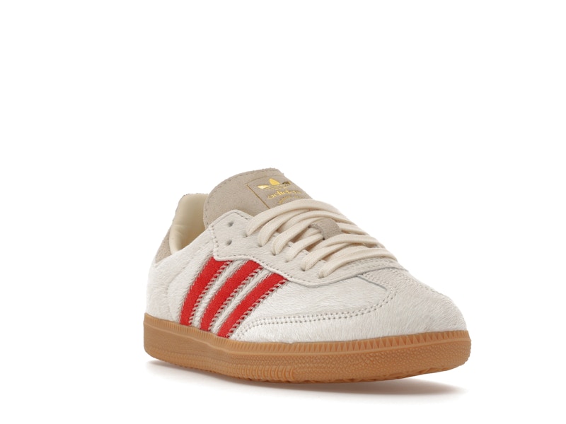 adidas Samba OG Pony Hair Wonder Beige Better Scarlet (Women's)