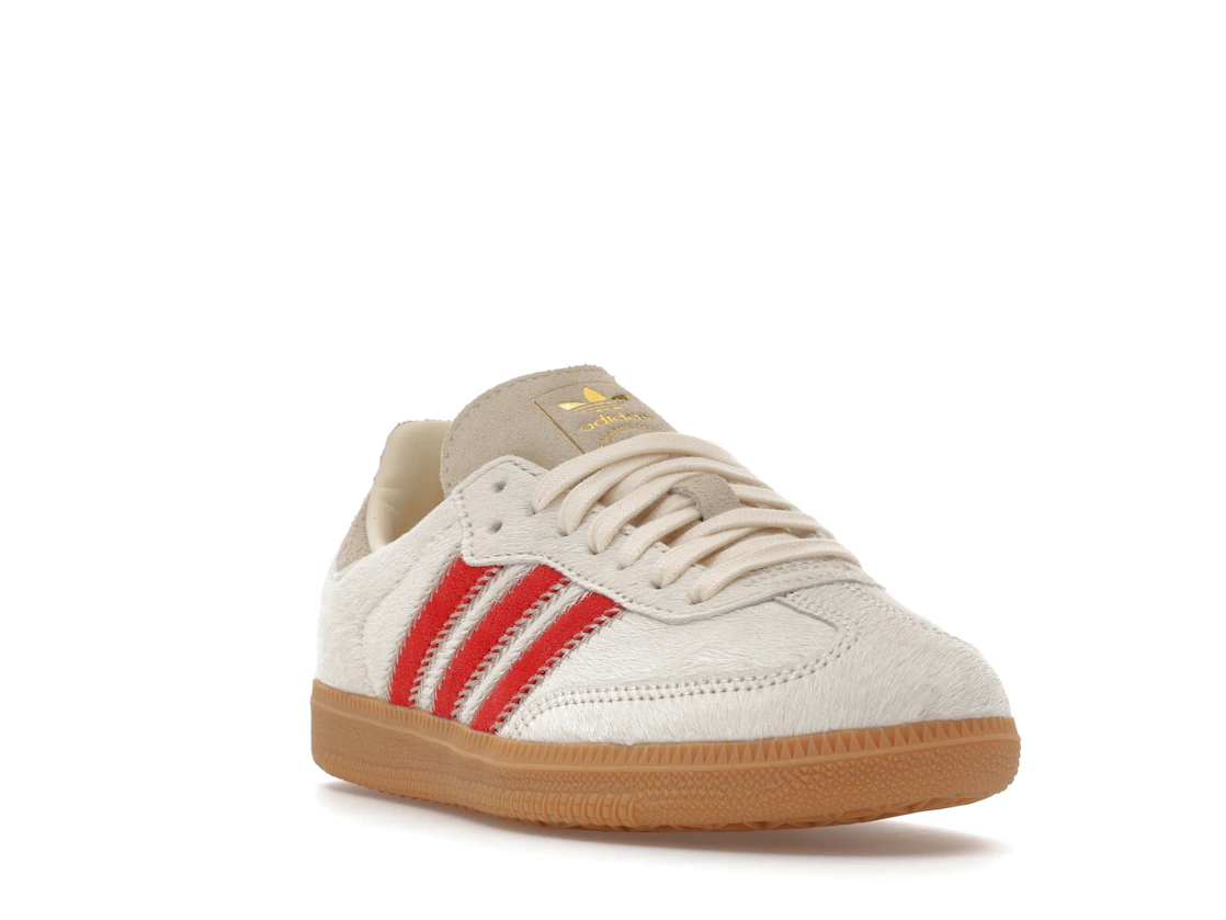 adidas Samba OG Pony Hair Wonder Beige Better Scarlet (Women's)