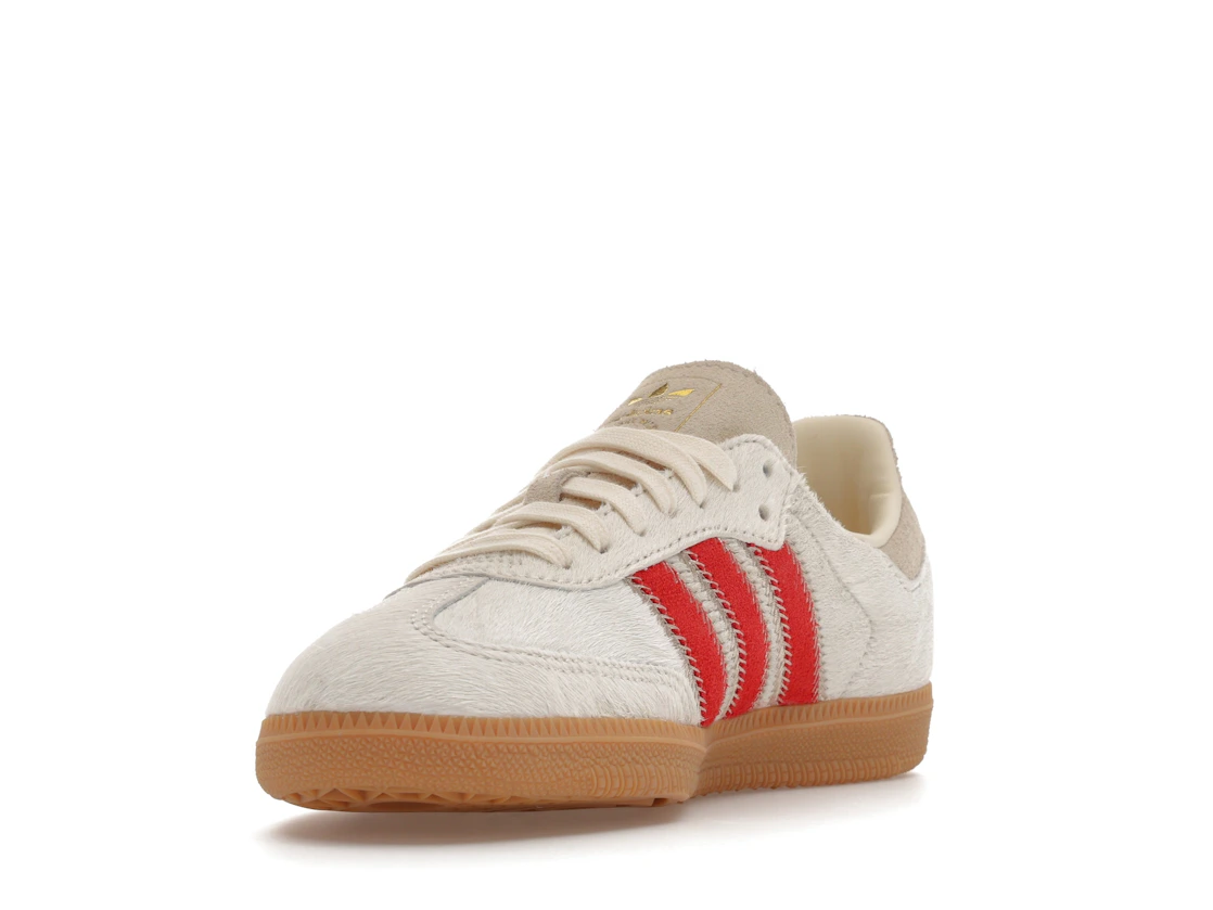 adidas Samba OG Pony Hair Wonder Beige Better Scarlet (Women's)