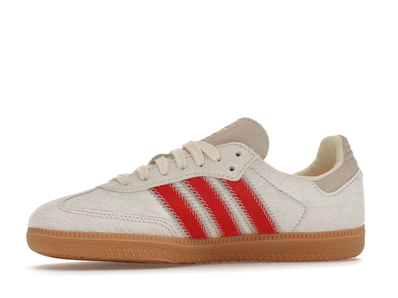 adidas Samba OG Pony Hair Wonder Beige Better Scarlet (Women's)