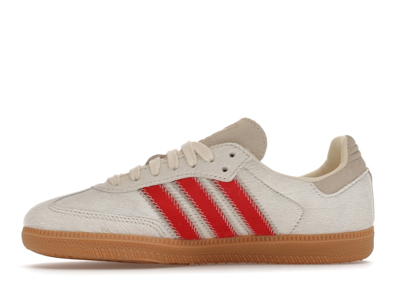 adidas Samba OG Pony Hair Wonder Beige Better Scarlet (Women's)