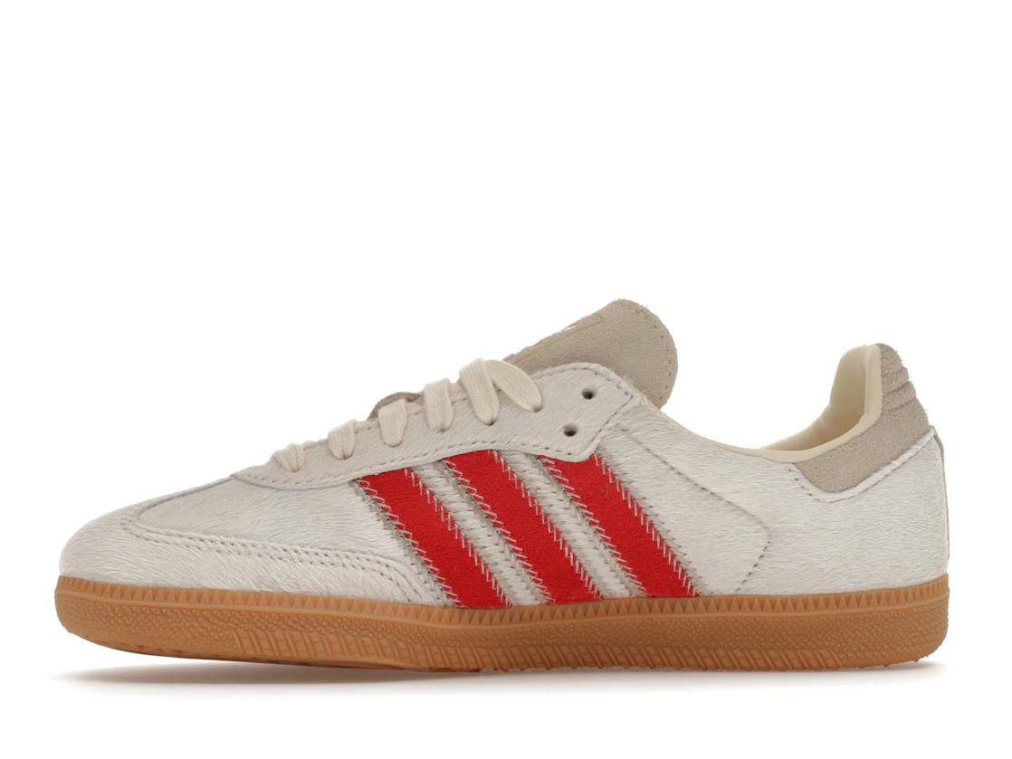 adidas Samba OG Pony Hair Wonder Beige Better Scarlet (Women's)