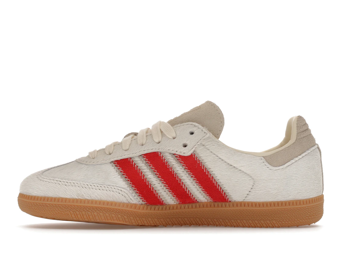 adidas Samba OG Pony Hair Wonder Beige Better Scarlet (Women's)