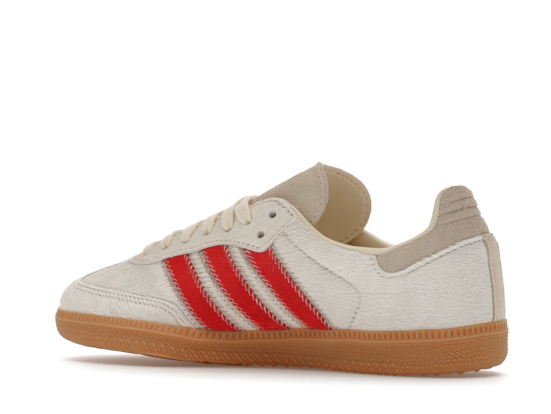 adidas Samba OG Pony Hair Wonder Beige Better Scarlet (Women's)