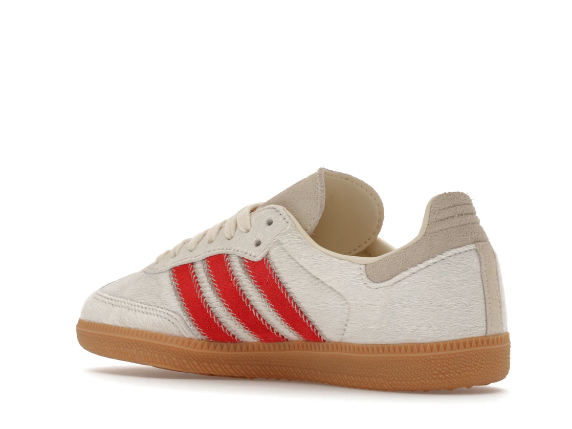 adidas Samba OG Pony Hair Wonder Beige Better Scarlet (Women's)