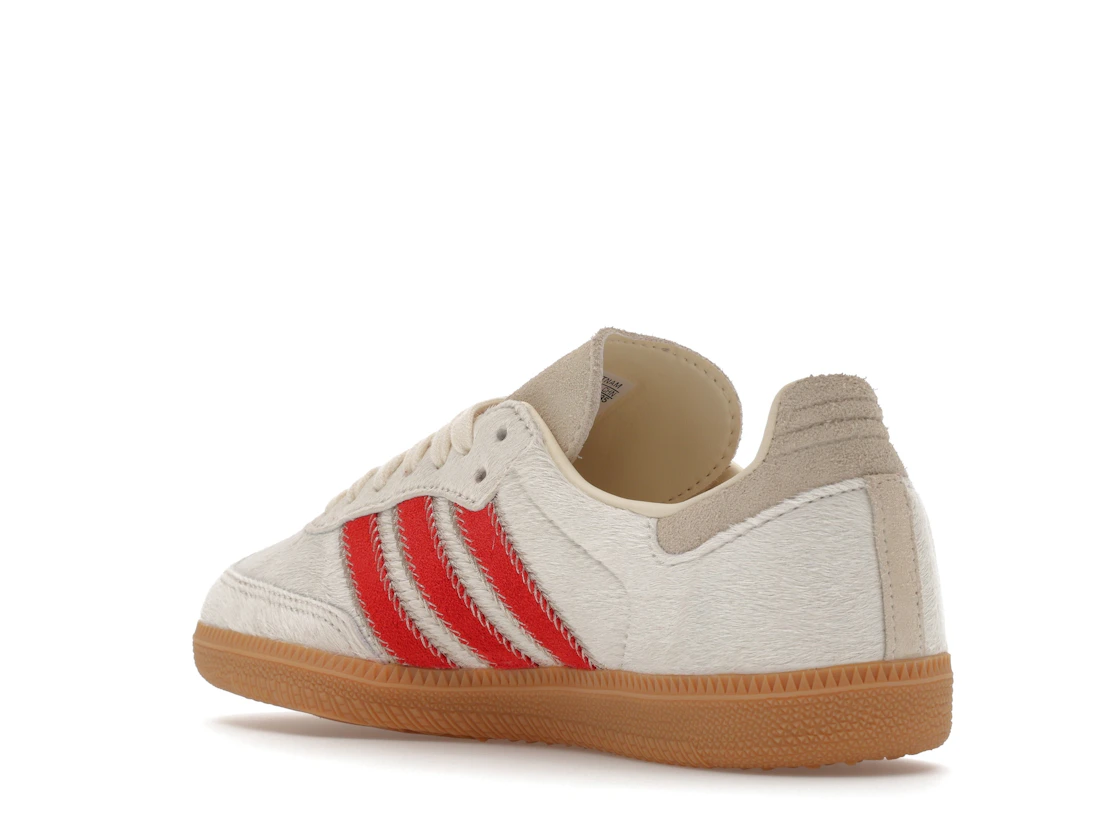adidas Samba OG Pony Hair Wonder Beige Better Scarlet (Women's)
