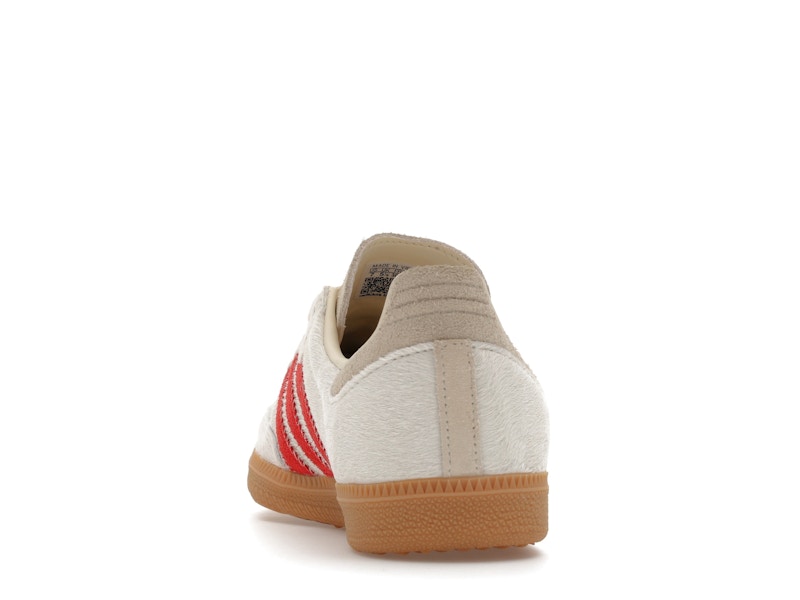 adidas Samba OG Pony Hair Wonder Beige Better Scarlet (Women's)