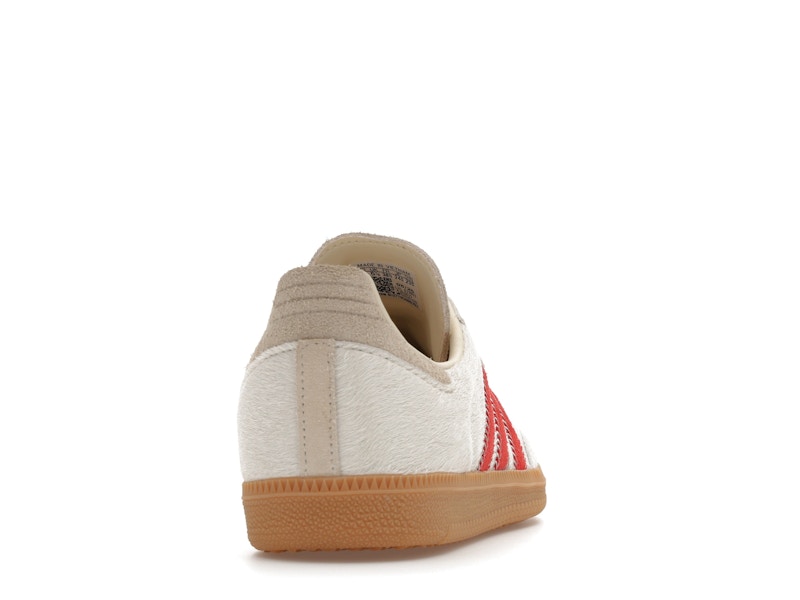 adidas Samba OG Pony Hair Wonder Beige Better Scarlet (Women's)