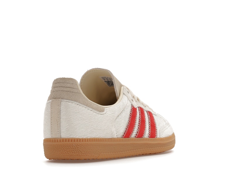 adidas Samba OG Pony Hair Wonder Beige Better Scarlet (Women's)