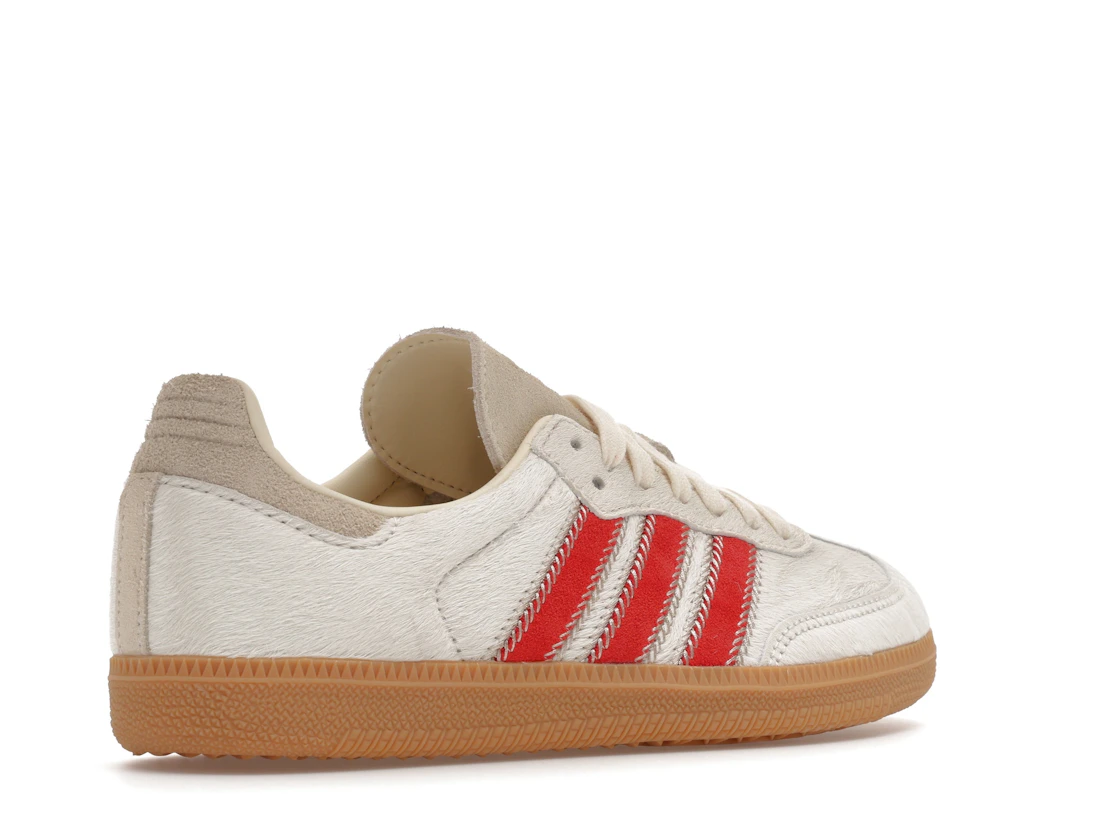 adidas Samba OG Pony Hair Wonder Beige Better Scarlet (Women's)