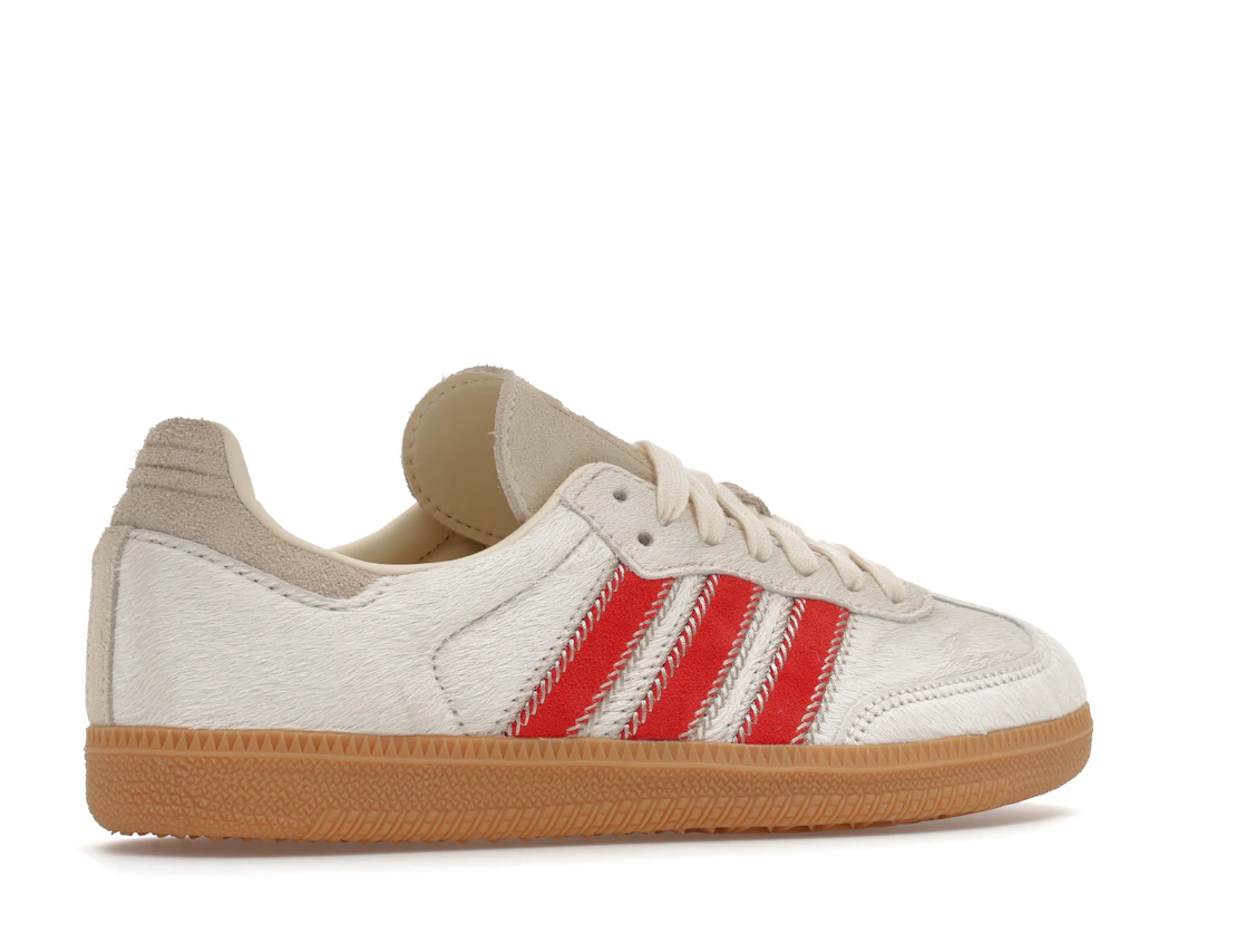 adidas Samba OG Pony Hair Wonder Beige Better Scarlet (Women's)