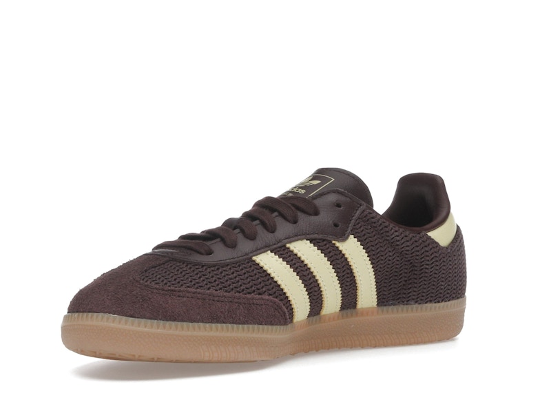 adidas Samba OG Shadow Brown Powder Yellow (Women's)