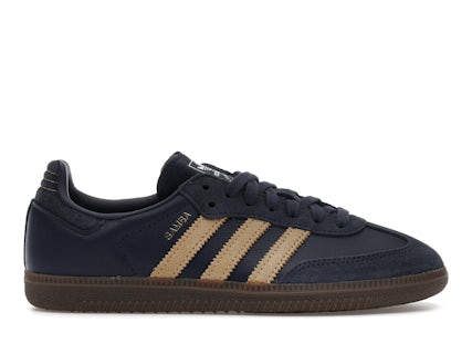 adidas Samba OG Shadow Navy Golden Beige Men's - JR0894 - US adidas Samba OG Shadow Navy Golden Beige Men's - JR0894 - US