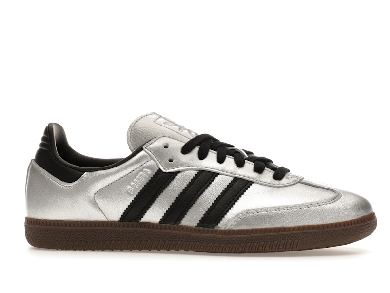 adidas Samba OG Silver Metallic Black Gum (Women's)