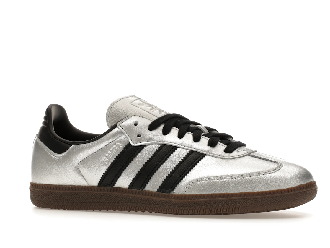 adidas Samba OG Silver Metallic Black Gum (Women's)
