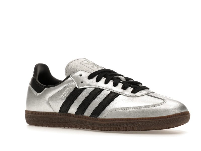 adidas Samba OG Silver Metallic Black Gum (Women's)