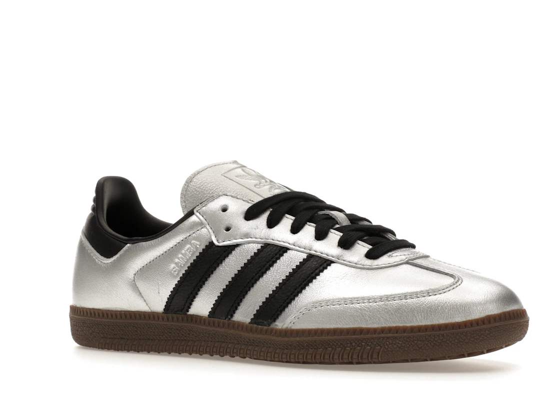 adidas Samba OG Silver Metallic Black Gum (Women's)