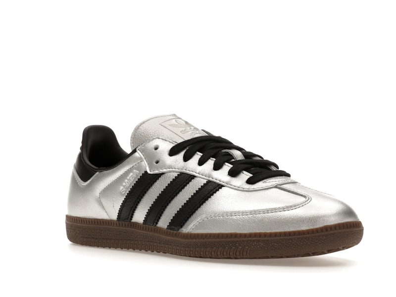 adidas Samba OG Silver Metallic Black Gum (Women's)