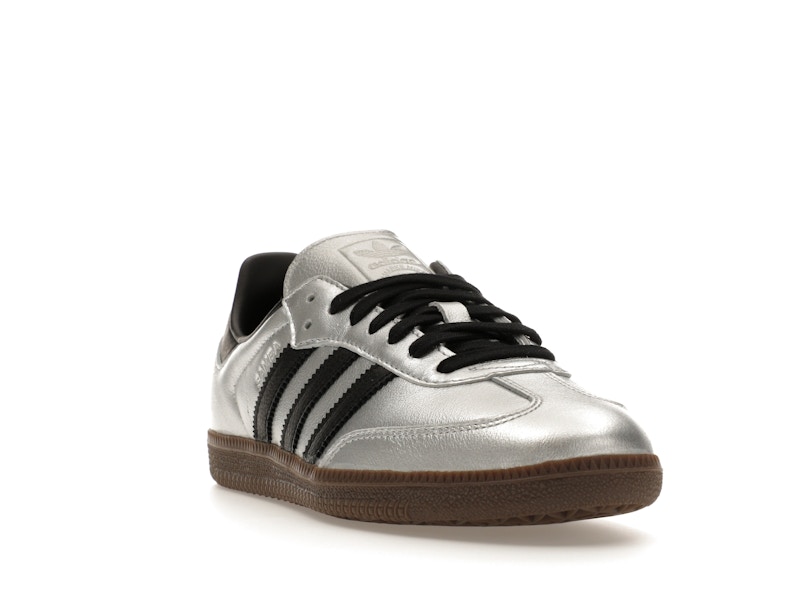 adidas Samba OG Silver Metallic Black Gum (Women's)