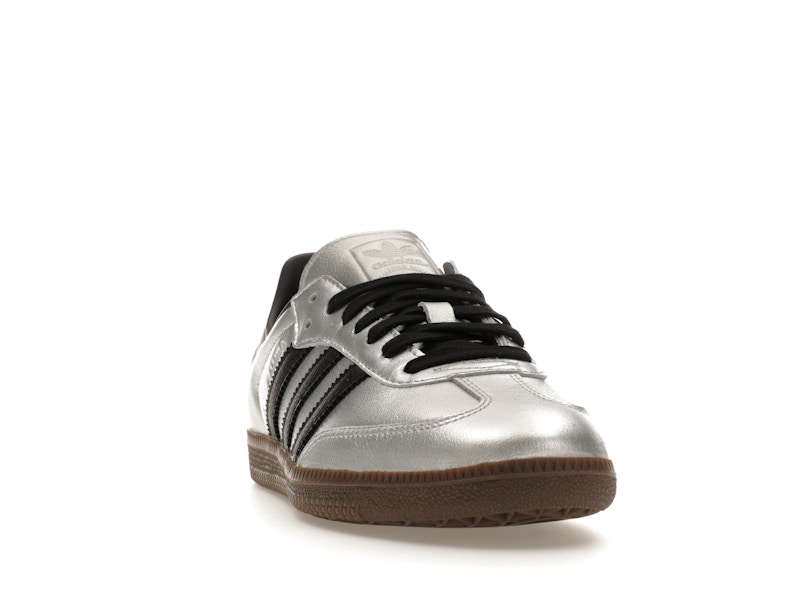 adidas Samba OG Silver Metallic Black Gum (Women's)