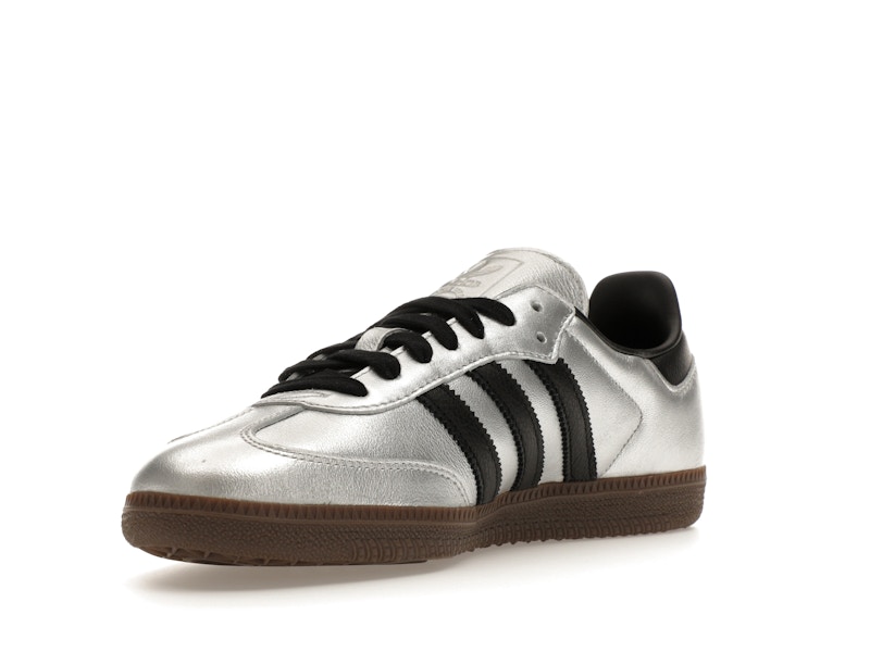 adidas Samba OG Silver Metallic Black Gum (Women's)