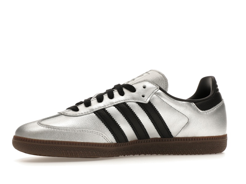 adidas Samba OG Silver Metallic Black Gum (Women's)