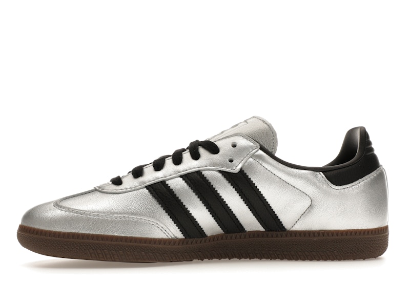 adidas Samba OG Silver Metallic Black Gum (Women's)