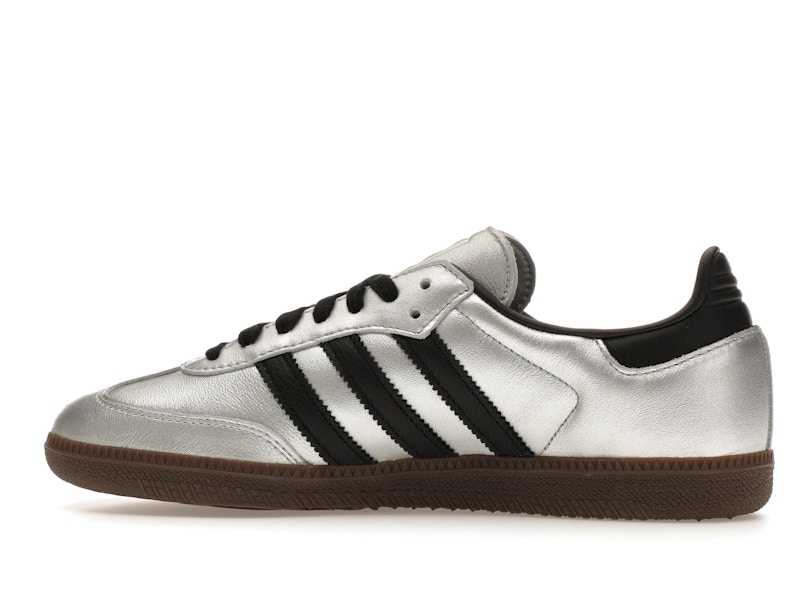adidas Samba OG Silver Metallic Black Gum (Women's)