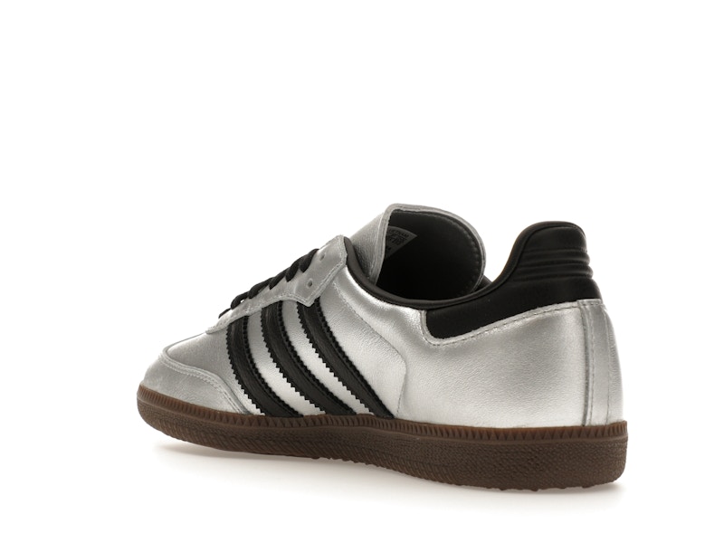 adidas Samba OG Silver Metallic Black Gum (Women's)