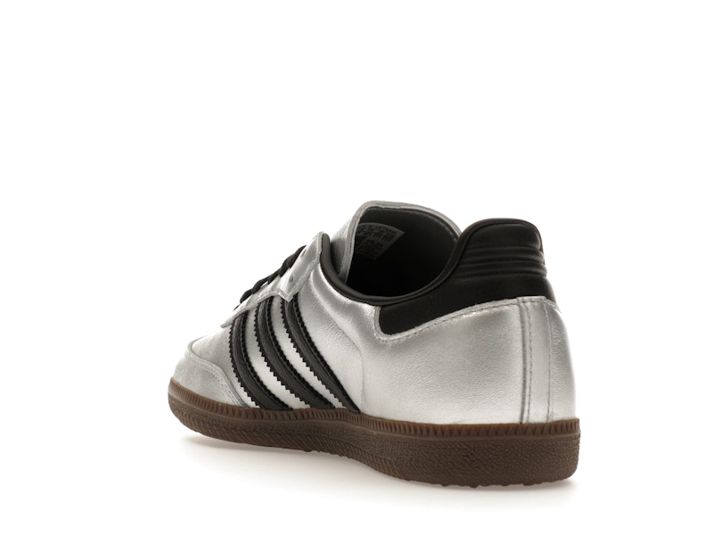 adidas Samba OG Silver Metallic Black Gum (Women's)