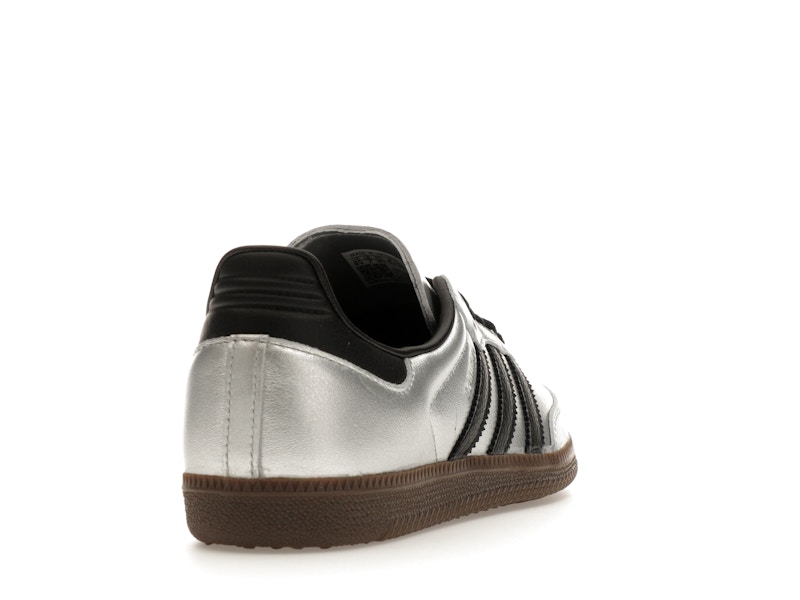adidas Samba OG Silver Metallic Black Gum (Women's)