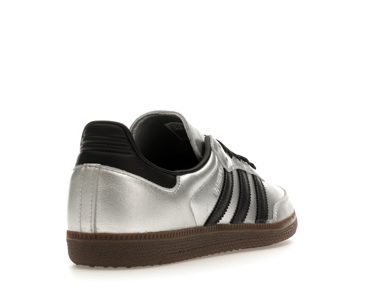 adidas Samba OG Silver Metallic Black Gum (Women's)