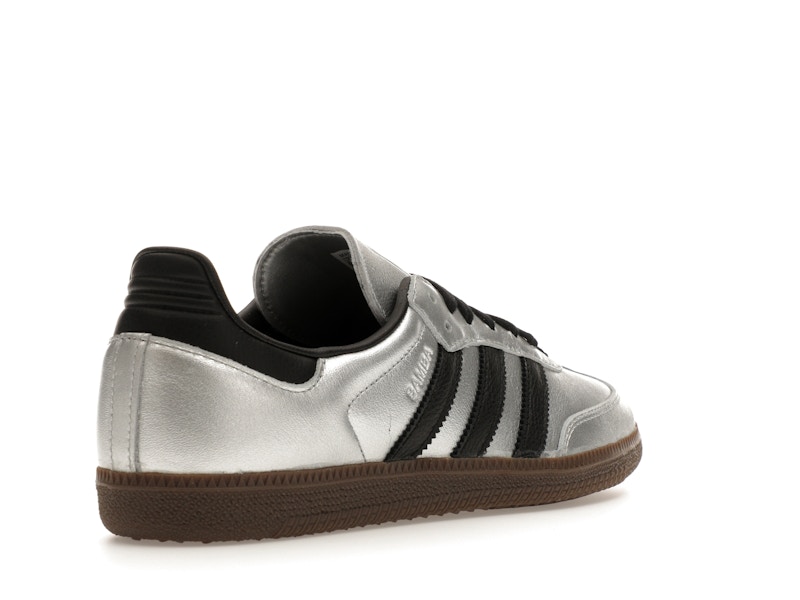 adidas Samba OG Silver Metallic Black Gum (Women's)