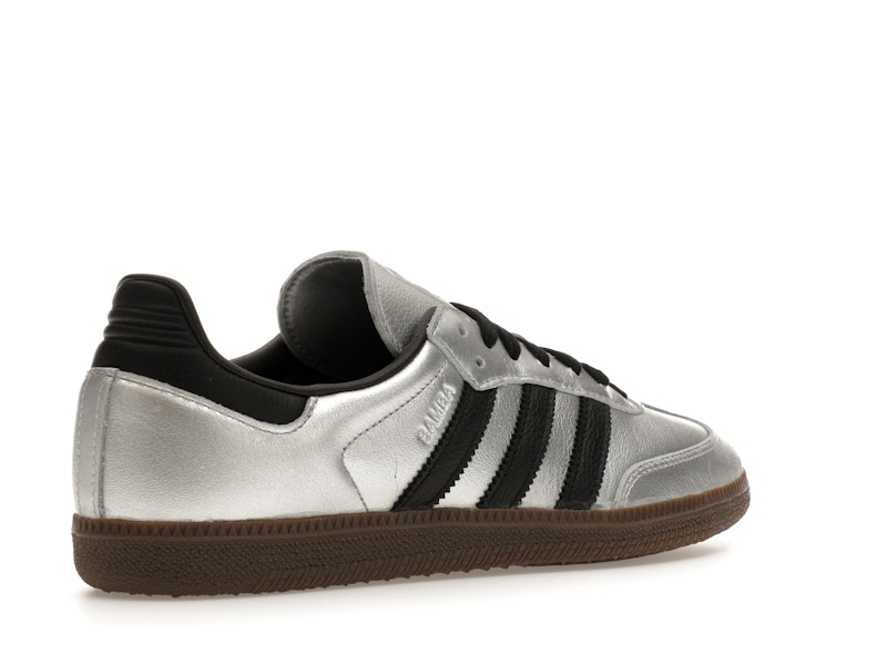 adidas Samba OG Silver Metallic Black Gum (Women's)