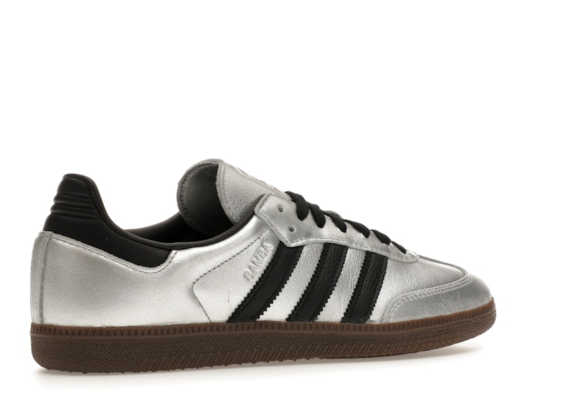 adidas Samba OG Silver Metallic Black Gum (Women's)