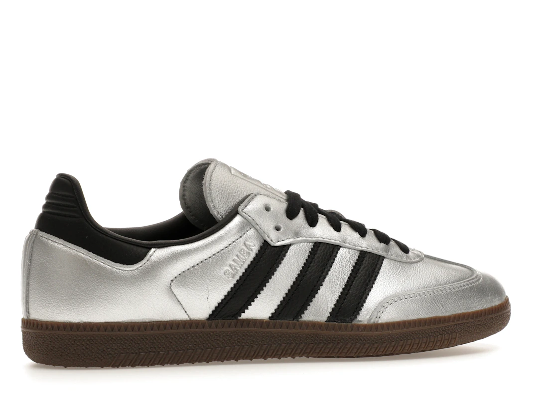 adidas Samba OG Silver Metallic Black Gum (Women's)