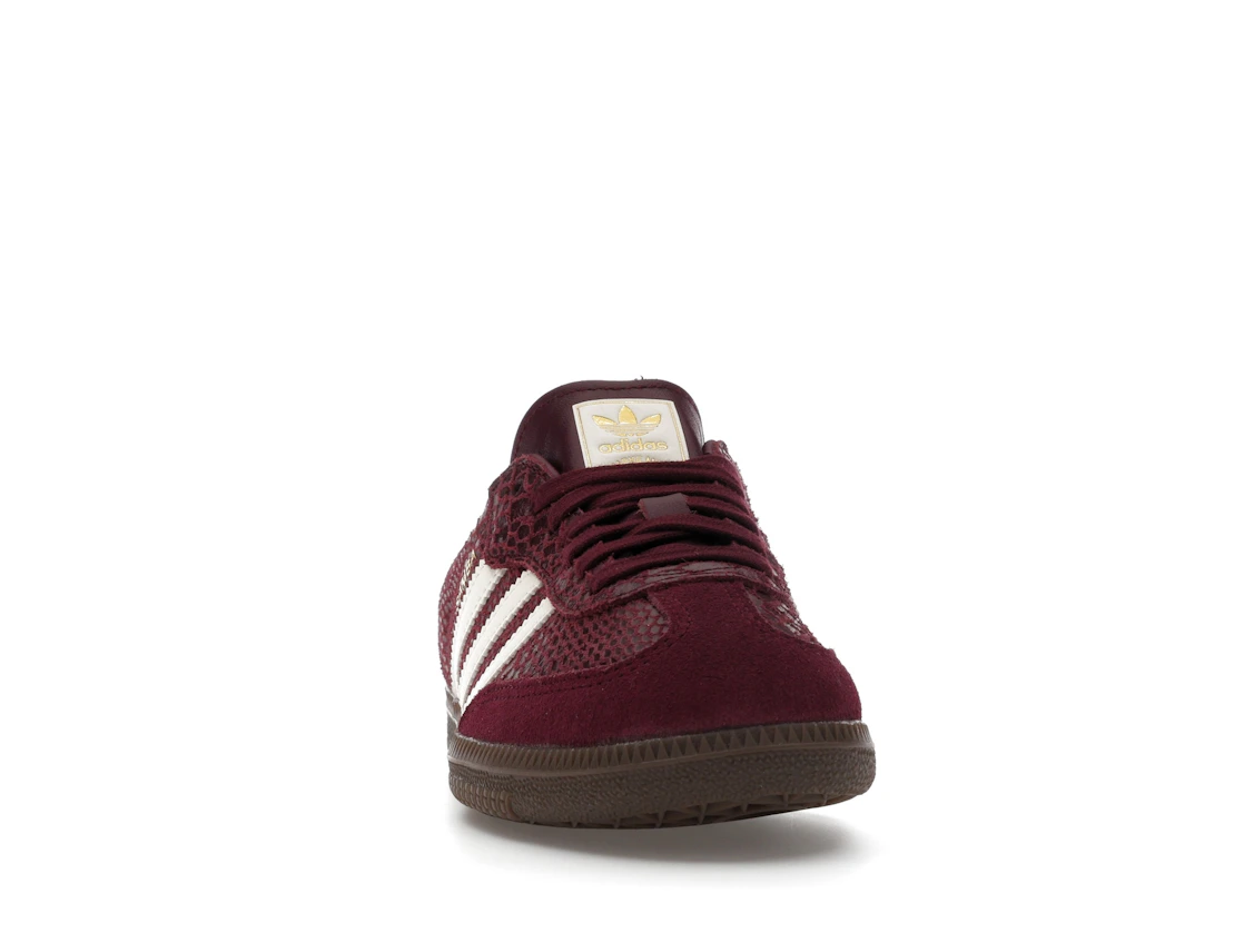 adidas Samba OG Snakeskin Maroon Cream White (Women's)