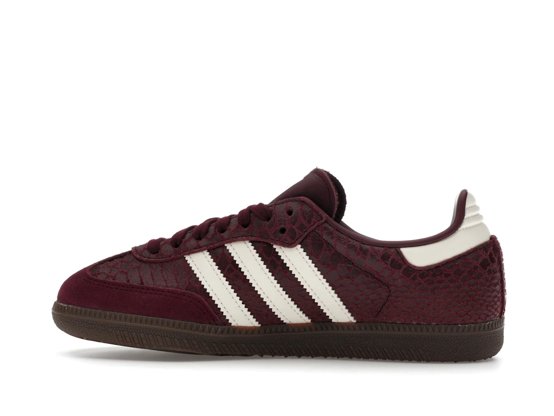 adidas Samba OG Snakeskin Maroon Cream White (Women's)