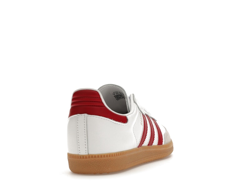 adidas Samba OG White Burgundy Gum