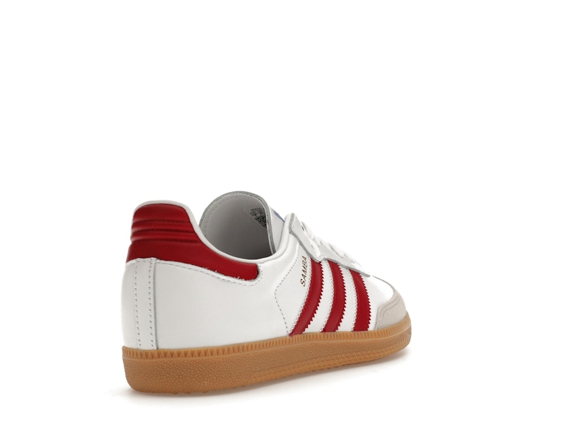 adidas Samba OG White Burgundy Gum